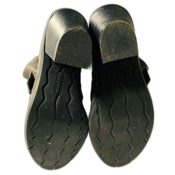 Ruff Hewn Dunham Triple Buckle Burnished Brown Ankle Boots Zip Up 8.5 M - Picture 9 of 10